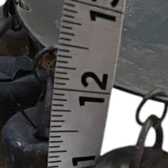 Vintage Rustic Handmade Folk Forged Metal Cowbells Candle Holder - Picture 11 of 11